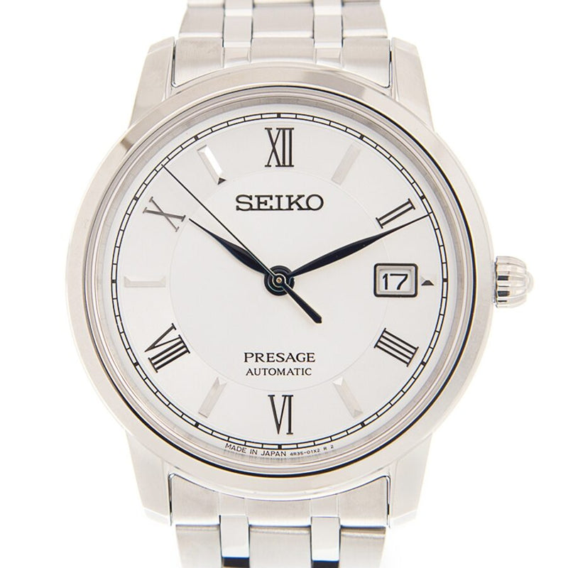 Seiko Presage Automatic White Dial Watch #SRPC05J1 - Watches of America #2