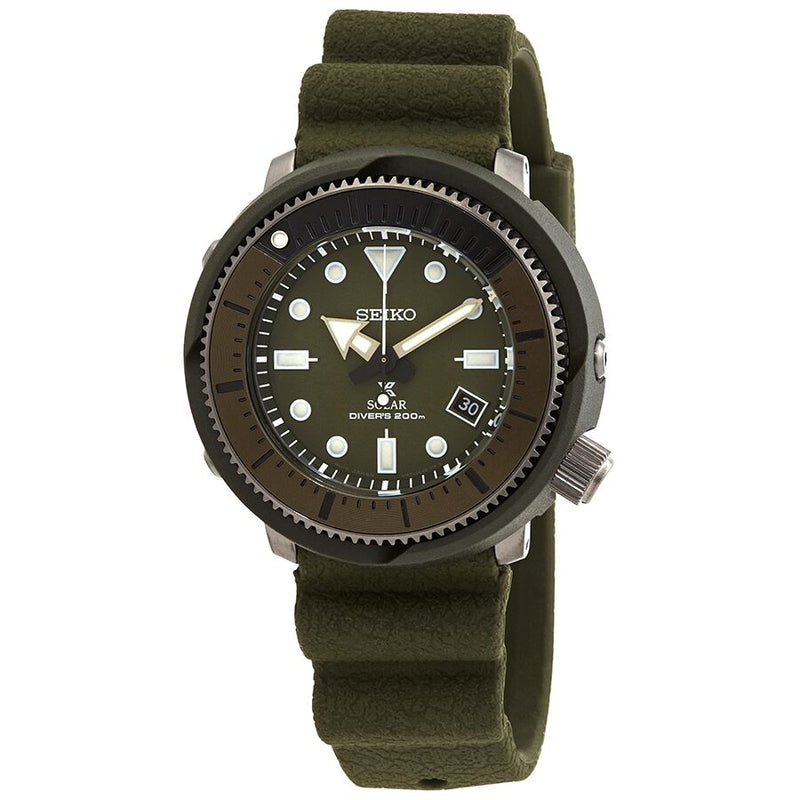 Seiko Prospex Green Dial Men's Watch #SNE535 - Watches of America