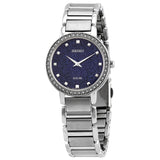 Seiko Quartz Blue Dial Stainless Steel Ladies Watch #SUP433P1 - Watches of America
