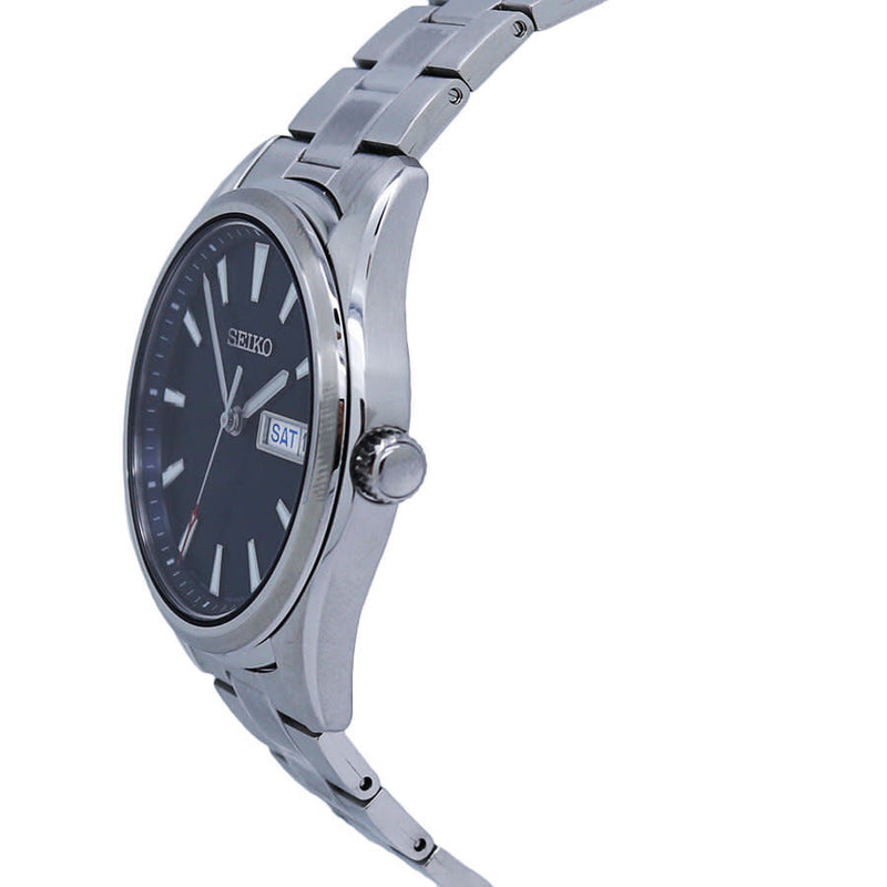 Seiko Quartz Blue Dial Stainless Steel Men's Watch SUR341P1