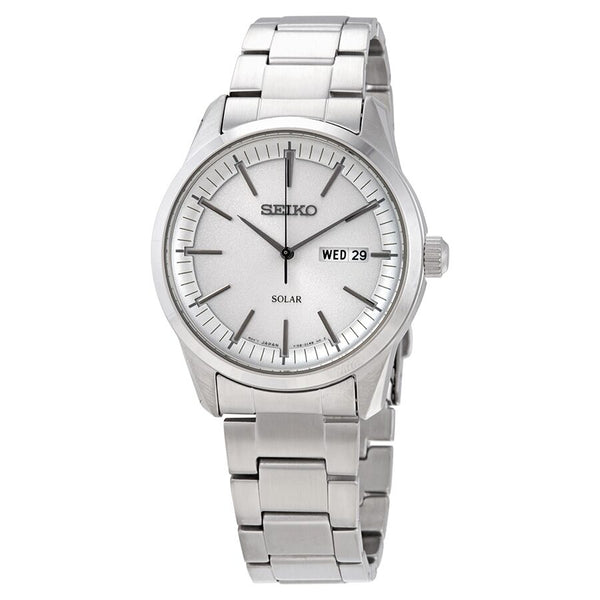Seiko Solar Watch Seiko Sne525 Review Seiko Solar White Dial Men's