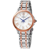 Seiko Quartz White Dial Ladies Two Tone Watch #SRZ526P1 - Watches of America