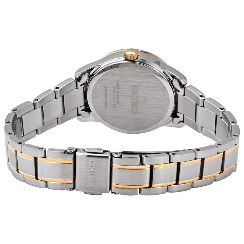Seiko Quartz White Dial Two-tone Ladies Watch #SUT162P1S - Watches of America #3