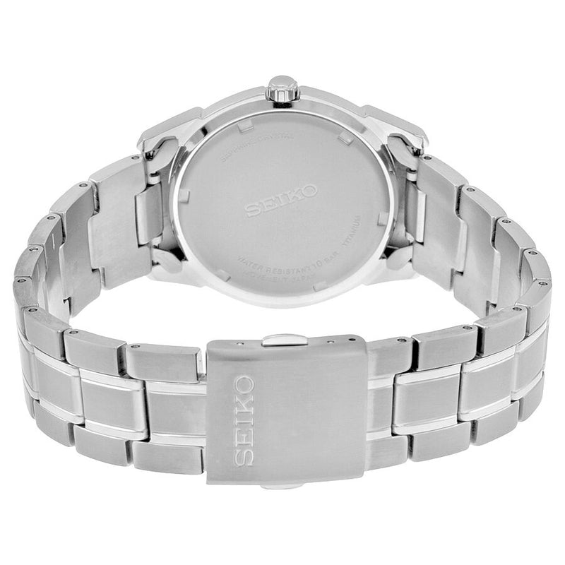 Seiko Sapphire White Dial Titanium Men's Watch #SGG727P1 - Watches of America #3