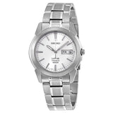 Seiko Sapphire White Dial Titanium Men's Watch #SGG727P1 - Watches of America