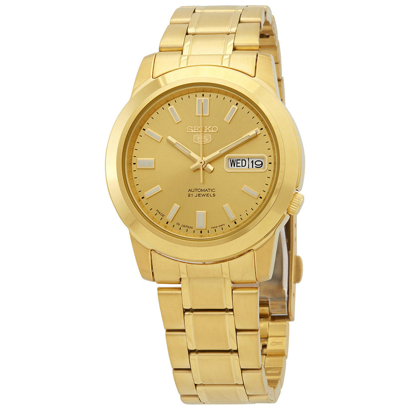 Seiko Seiko 5 Automatic Gold Dial Men's Watch #SNKK20J1 - Watches of America