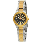 Seiko Series 5 Automatic Black Dial Ladies Watch #SYMD94 - Watches of America