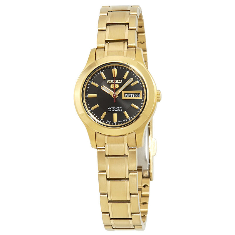 Seiko Series 5 Automatic Black Dial Ladies Watch #SYMD96 - Watches of America