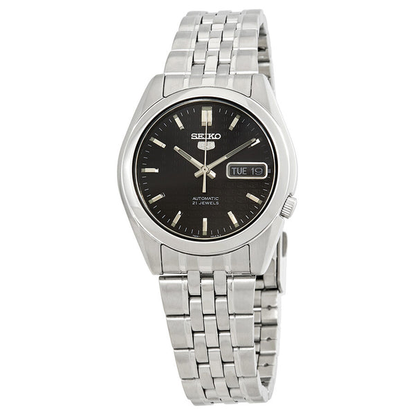 Seiko Series 5 Automatic Black Dial Men's Watch #SNK361 - Watches of America