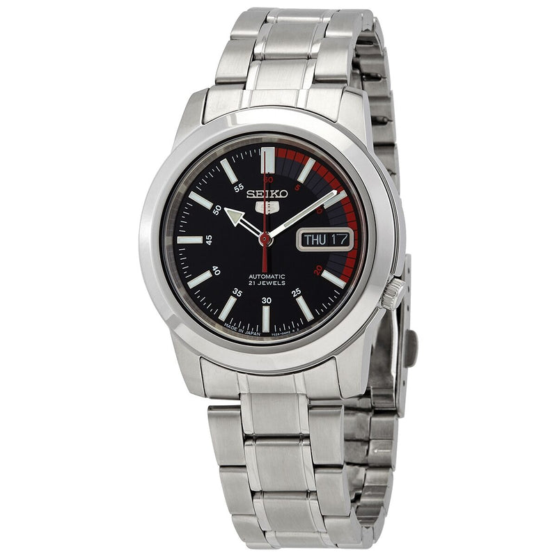 Seiko Series 5 Automatic Black Dial Men's Watch #SNKK31J1 - Watches of America