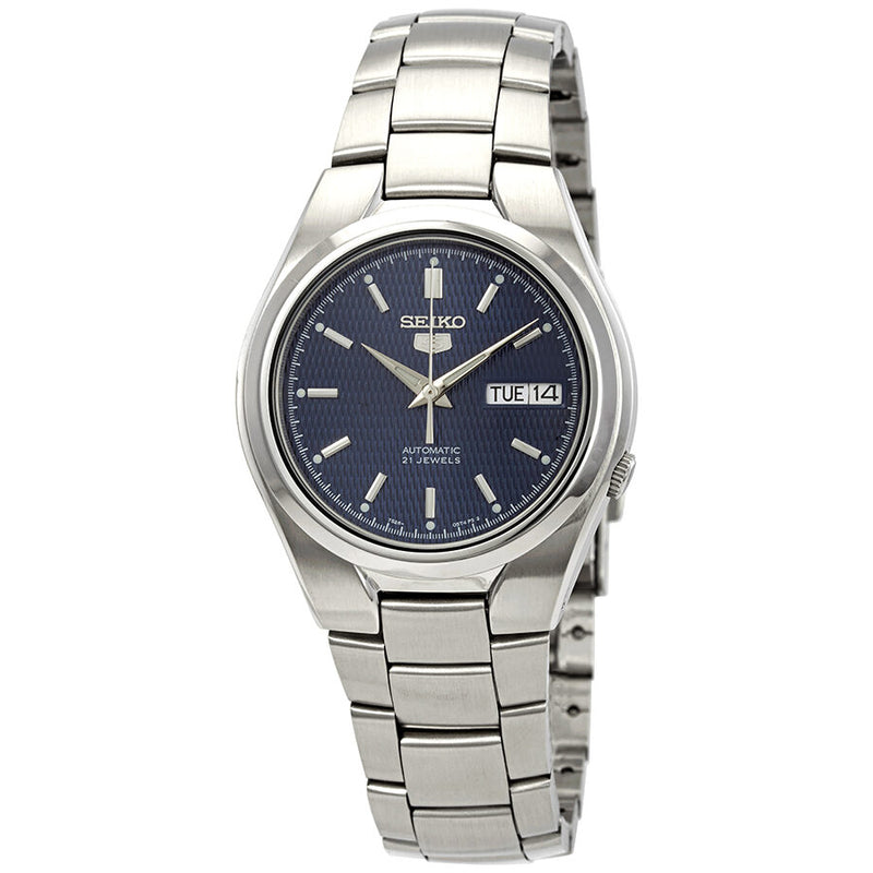 Seiko Series 5 Automatic Blue Textured Dial Men's Watch #SNK603 - Watches of America
