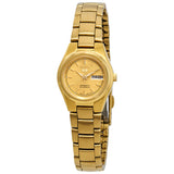 Seiko Series 5 Automatic Gold Dial Ladies Watch #SYMC18 - Watches of America