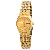 Seiko Series 5 Automatic Gold Dial Ladies Watch #SYMK36 - Watches of America