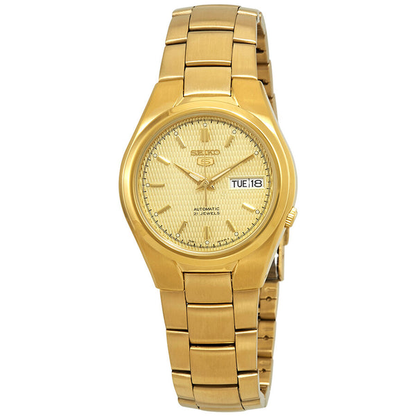 Seiko Series 5 Automatic Gold Dial Men's Watch #SNK610 - Watches of America
