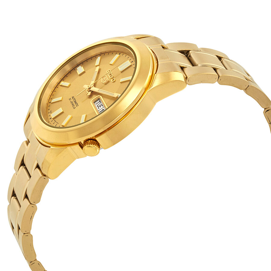 Seiko Series 5 Automatic Gold Dial Men's Watch #SNKK20 - Watches of America #2