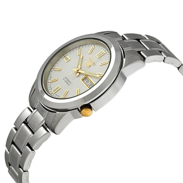 Seiko Series 5 Automatic White Dial Men's Watch #SNKK07J1 - Watches of America #2