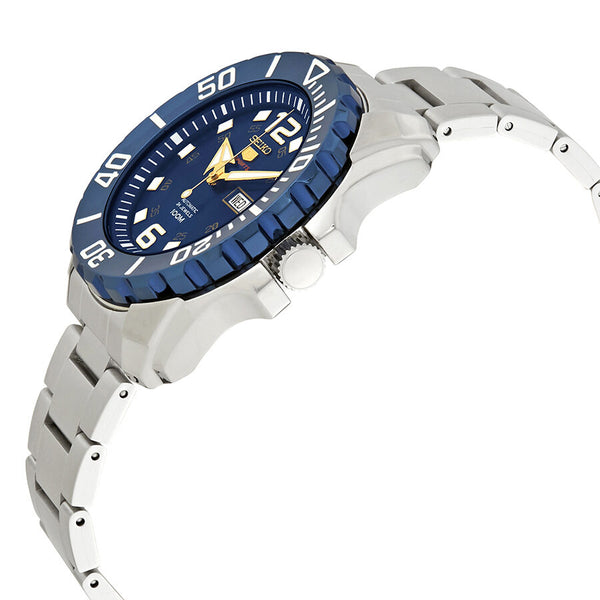 Seiko Series 5 Blue Dial Stainless Steel Men's Watch #SRPB37 - Watches of America #2