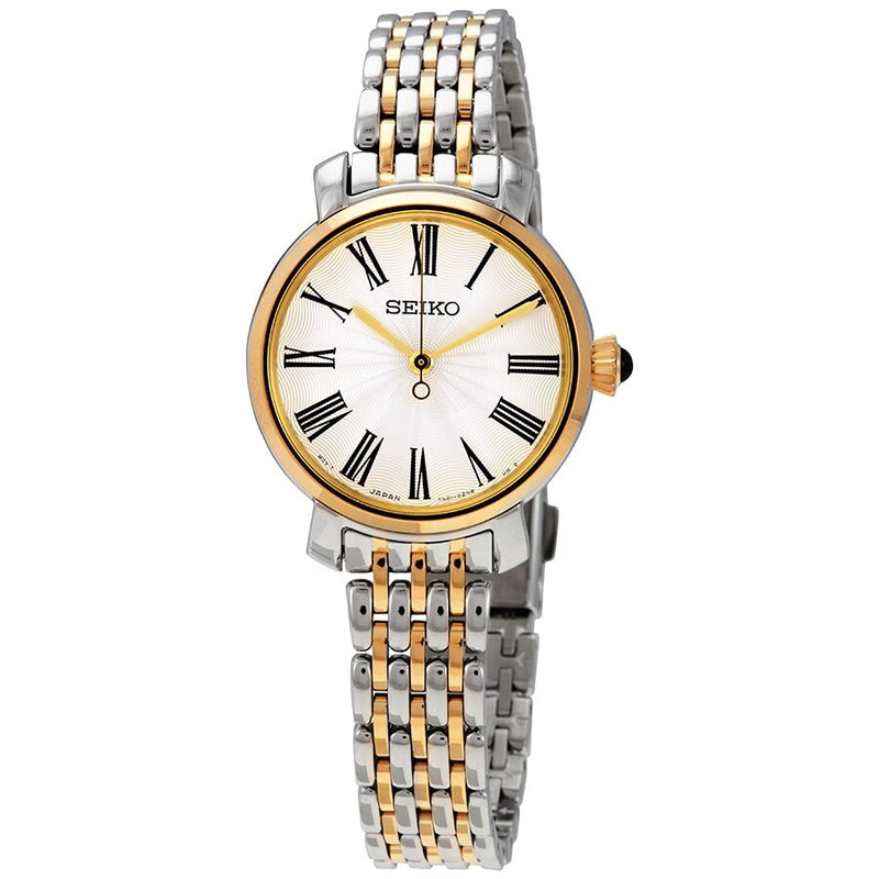 Seiko Silver Dial Two-tone Ladies Watch #SRZ496P1 - Watches of America