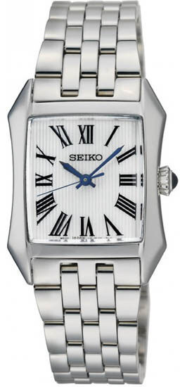 Seiko Silver Dial Stainless Steel Ladies Watch #SXGP21 - Watches of America