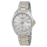 Seiko Silver Dial Two-tone Men's Watch #SUR211 - Watches of America