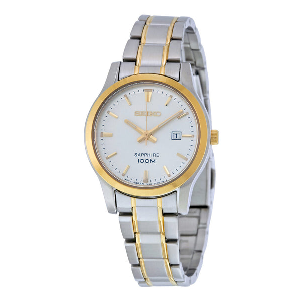 Seiko Silver Dial Two-tone Stainless Steel Ladies Watch #SXDG64 - Watches of America