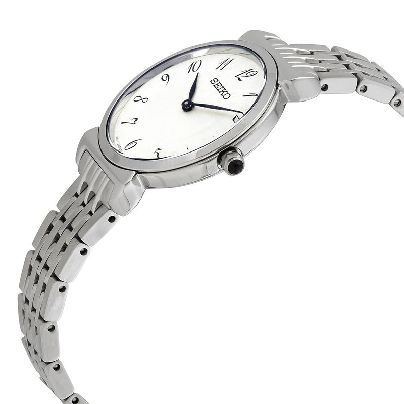 Seiko Silver Patterned Dial Quartz Ladies Watch #SFQ801 - Watches of America #2