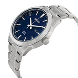 Seiko Solar Blue Dial Stainless Steel Men's Watch #SNE361 - Watches of America #2