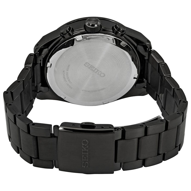 Seiko Solar Chronograph Quartz Black Dial Men's Watch #SSC721 - Watches of America #3