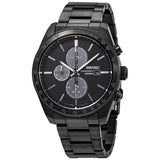 Seiko Solar Chronograph Quartz Black Dial Men's Watch #SSC721 - Watches of America