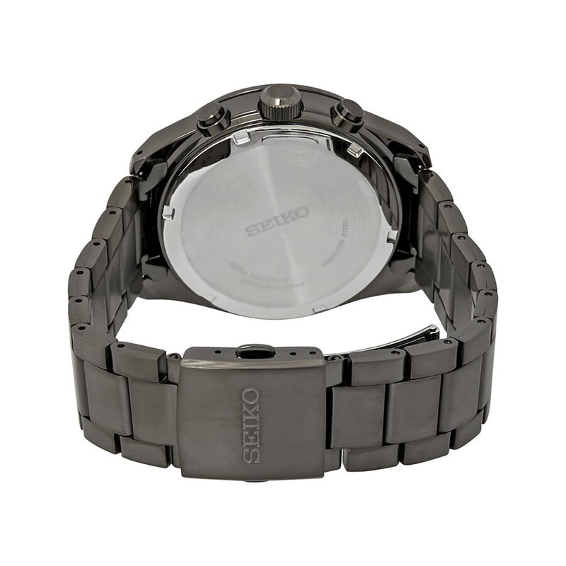 Seiko Solar Chronograph Quartz Black Dial Men's Watch #SSC723 - Watches of America #3