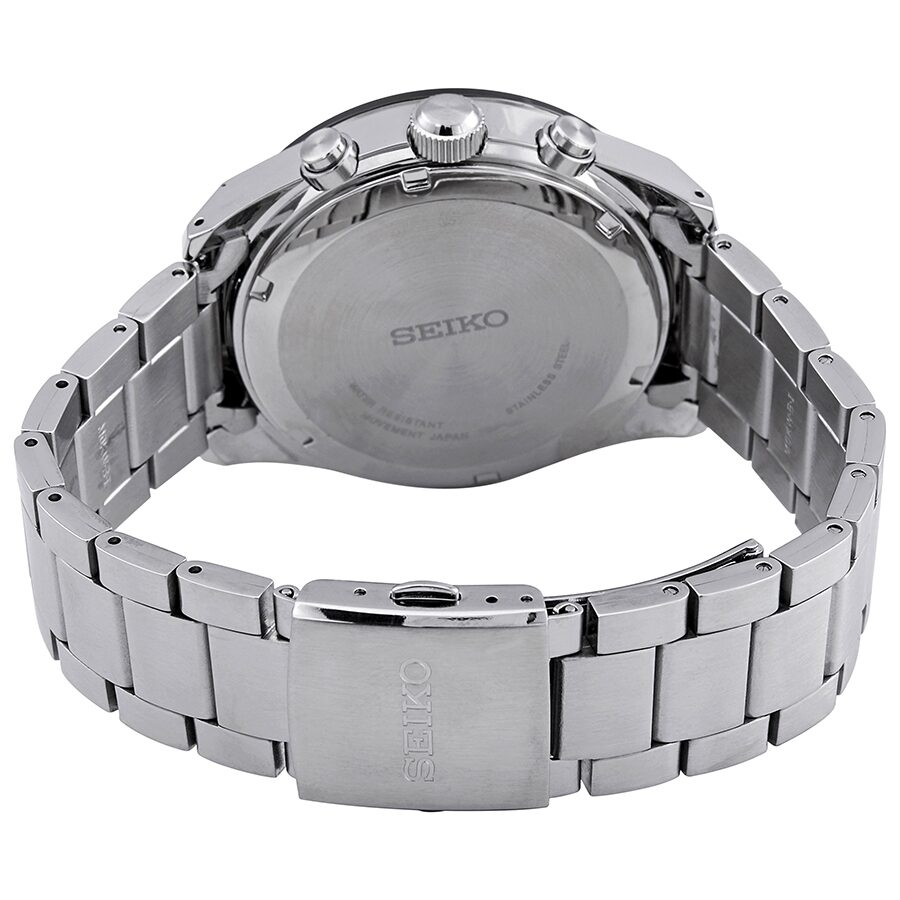 Seiko Solar Chronograph Quartz Blue Dial Men's Watch #SSC717 - Watches of America #3