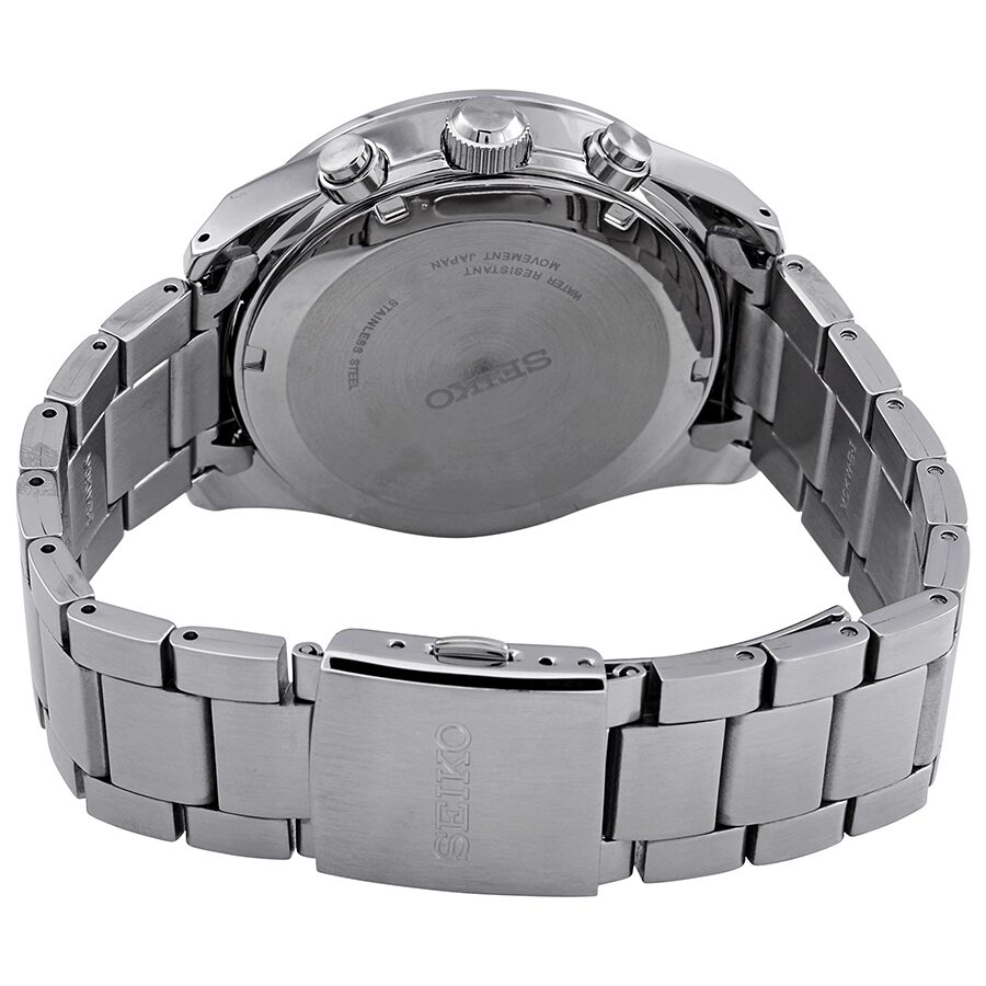 Seiko Solar Chronograph Quartz Grey Dial Men's Watch #SSC715 - Watches of America #3