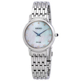 Seiko Solar Mother of Pearl Dial Ladies Watch #SUP397 - Watches of America