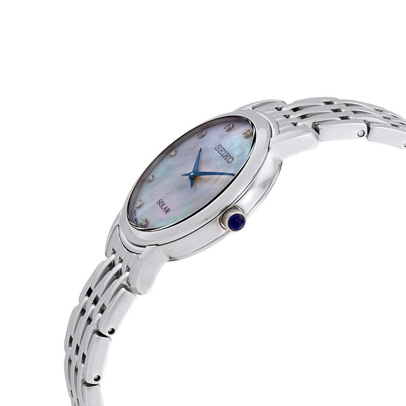 Seiko Solar Mother of Pearl Dial Ladies Watch #SUP397 - Watches of America #2