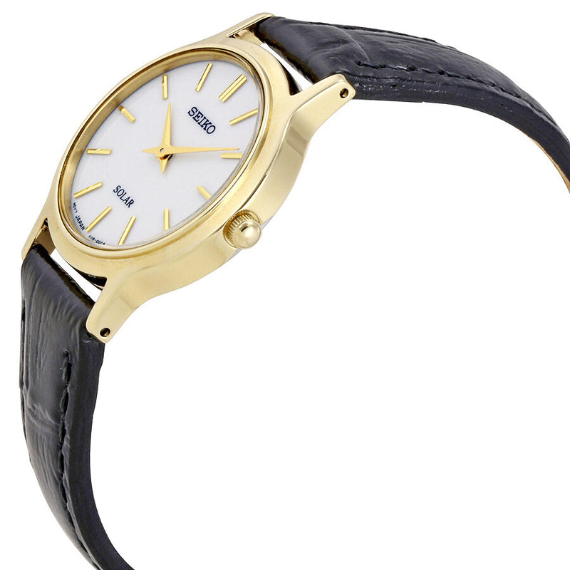 Seiko Solar White Dial Ladies Watch #SUP300 - Watches of America #2