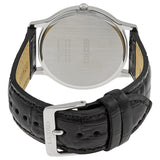 Seiko Quartz White Dial Black Leather Men's Watch #SUP863P1 - Watches of America #3