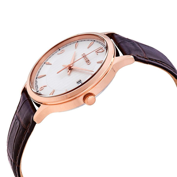 Seiko White Dial Quartz Men's Watch #SGEH88 - Watches of America #2