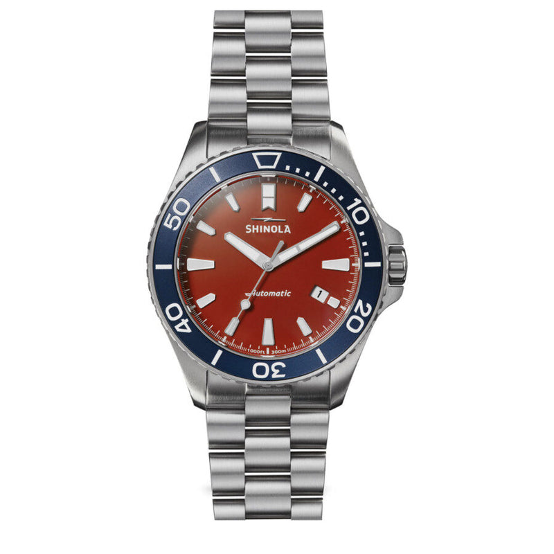 Shinola Harbor Monster Red Dial Men's Watch #20183132-sdt-007620921 - Watches of America