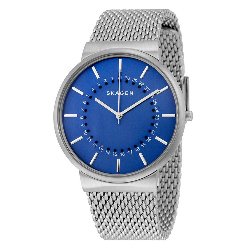 Skagen Ancher Blue Dial Stainless Steel Men's Watch SKW6234 - Watches of America