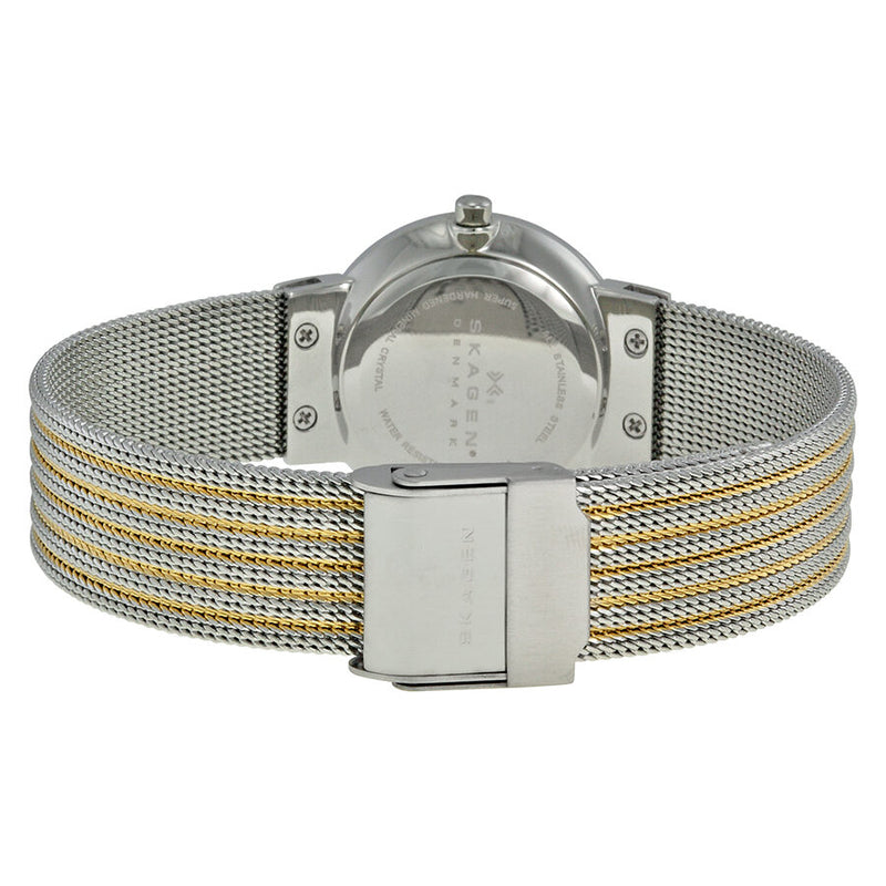 Skagen Ancher Mother of Pearl Dial Two-tone Mesh Ladies Watch 355SSGS - Watches of America #3