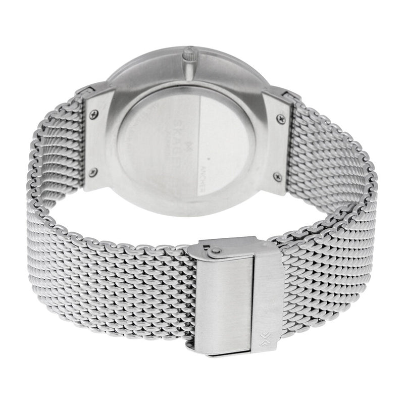 Skagen Ancher Silver Dial Men's Stainless Steel Watch SKW6193 - Watches of America #3