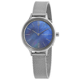 Skagen Anita Quartz Blue Mother of Pearl Dial Ladies Watch #SKW2862 - Watches of America