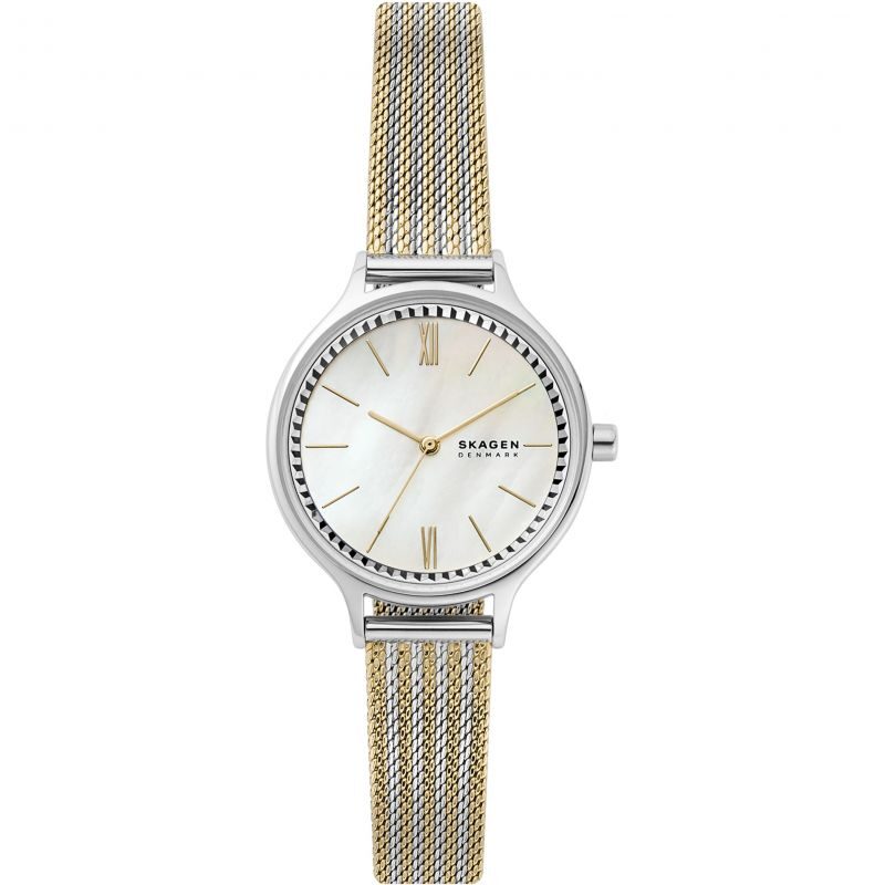 Skagen Anita Quartz Mother of Pearl Dial Ladies Watch #SKW2908 - Watches of America