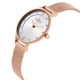 Skagen Anita Silver Dial Rose Gold-tone Ladies Watch #SKW2151 - Watches of America #2