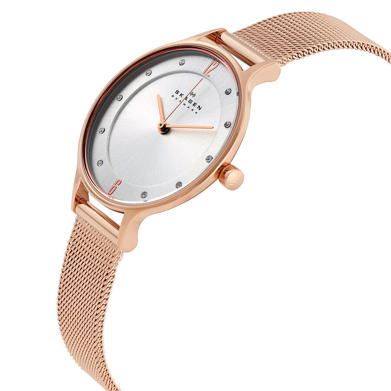 Skagen Anita Silver Dial Rose Gold-tone Ladies Watch #SKW2151 - Watches of America #2