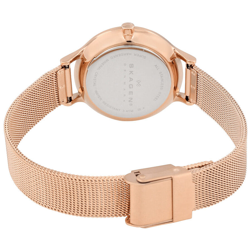Skagen Anita Silver Dial Rose Gold-tone Ladies Watch #SKW2151 - Watches of America #3