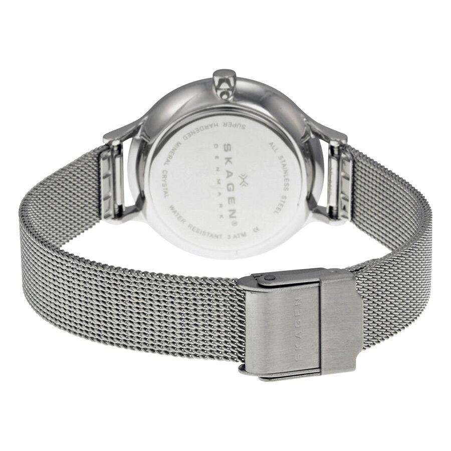 Ladies silver outlet mesh watch