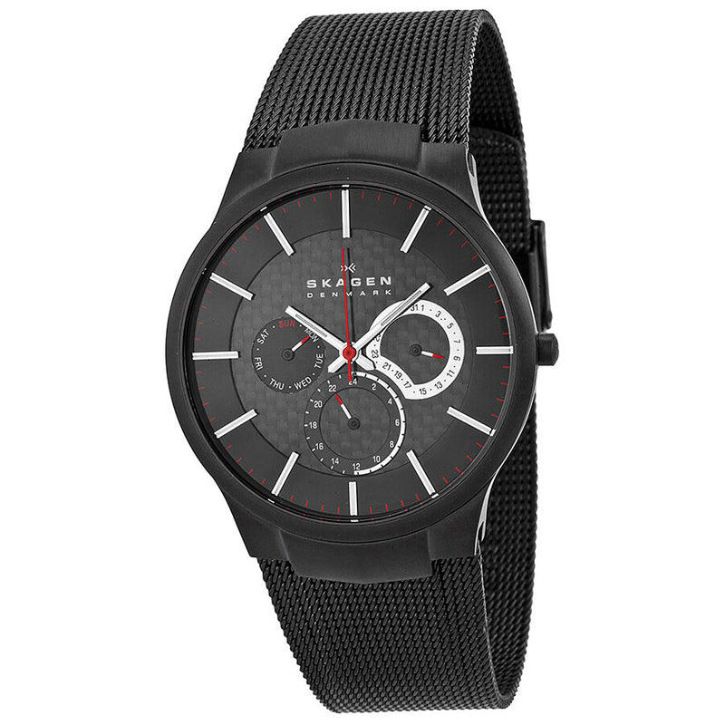 Skagen Black Titanium Multifunction Men's Watch 809XLTBB - Watches of America
