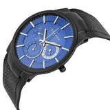 Skagen Chronograph Blue Dial Black Mesh Bracelet Men's Watch 809XLTBN - Watches of America #2