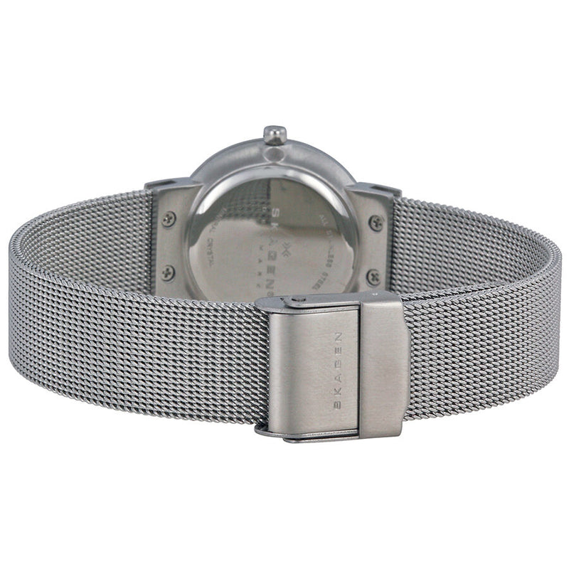 Skagen Classic Chrome Dial Mesh Ladies Watch 358SSSD - Watches of America #3